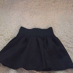 Black high waisted skirt
